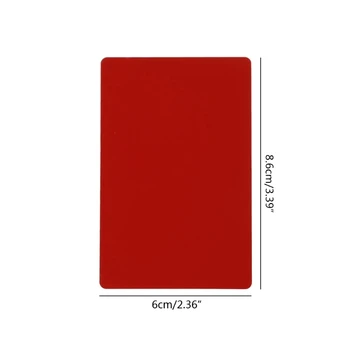 20CB 50 pack с Дебелина 0,18 мм и Заготовки за Визитни Картички на Цветното Покритие Алуминий Метален Кръг Ъглов Знак Гравиране за Клиент