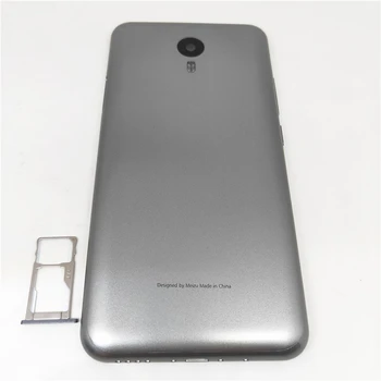 За Meizu M2 Note Капак на Отделението за батерията Делото за Носене на Резервни Части За SIM-карти + Лого