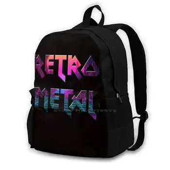 Ретро Метални Модни Чанти За Пътуване Лаптоп Раница Метални Хеви-Метъл Група